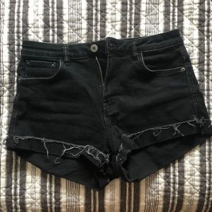 Zara trafaluc denim shorts